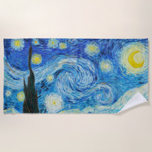 Toalha De Praia Vincent Van Gogh é a Noite Estrelada