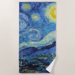 Toalha De Praia Vincent Van Gogh Starry Night Vintage<br><div class="desc">Vincent Van Gogh Starry Night Vintage Fine Art Beach Towel</div>
