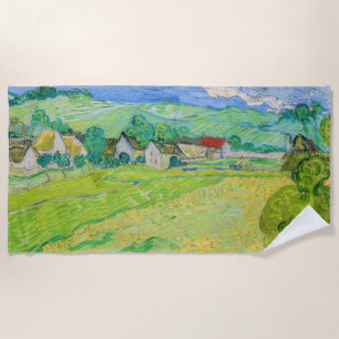 Toalha De Praia Vincent van Gogh - Vista dos navios perto de Auver