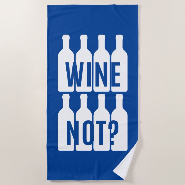 Toalha De Praia Vinho não (Frente)