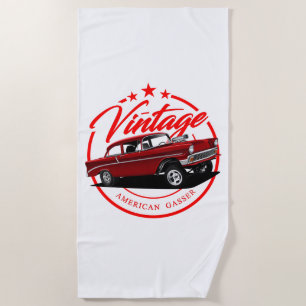 Toalha De Praia Vintage American Red Gasser