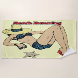 Toalha De Praia Vintage Beach Bumming Day