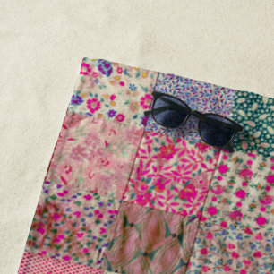 Toalha De Praia Vintage Chic Boho Quilt