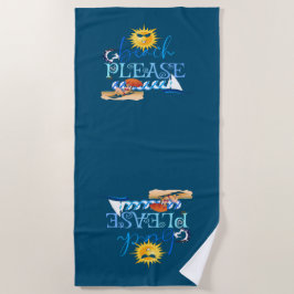 Toalha De Praia Vintage Coastal Adventure