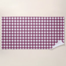 Toalha De Praia Vintage Country Cottage Style Gingham Xadrez
