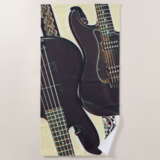 Toalha De Praia Vintage guitarist birthday gift