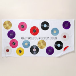 Toalha De Praia Vinyls Rule Beach Towel