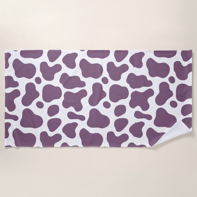 Toalha De Praia Violet Cow (Frente)