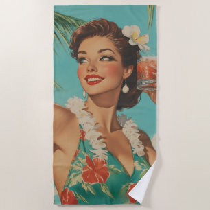 Toalha De Praia Vírgulas tropicais