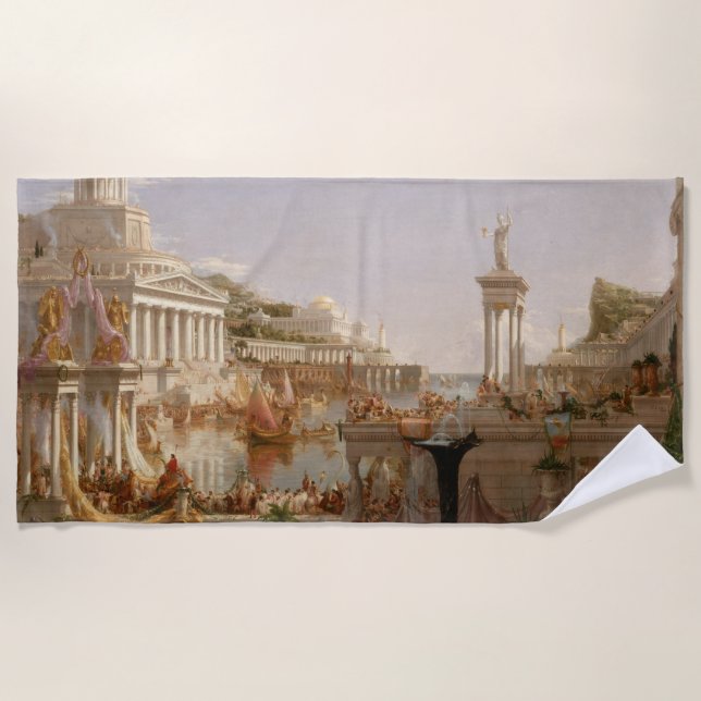 Toalha De Praia Vista do Império Romano (Consumo do Império) (Frente)