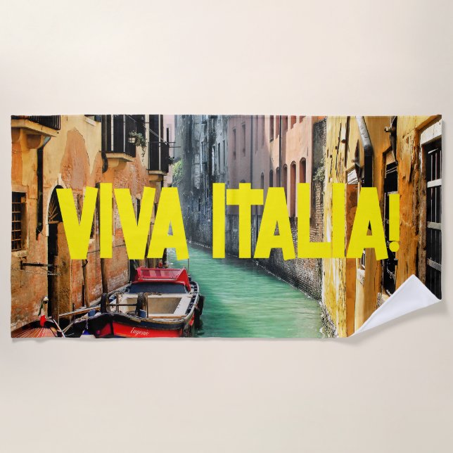 Toalha De Praia VIVA ITALIA Beach Towel (Frente)