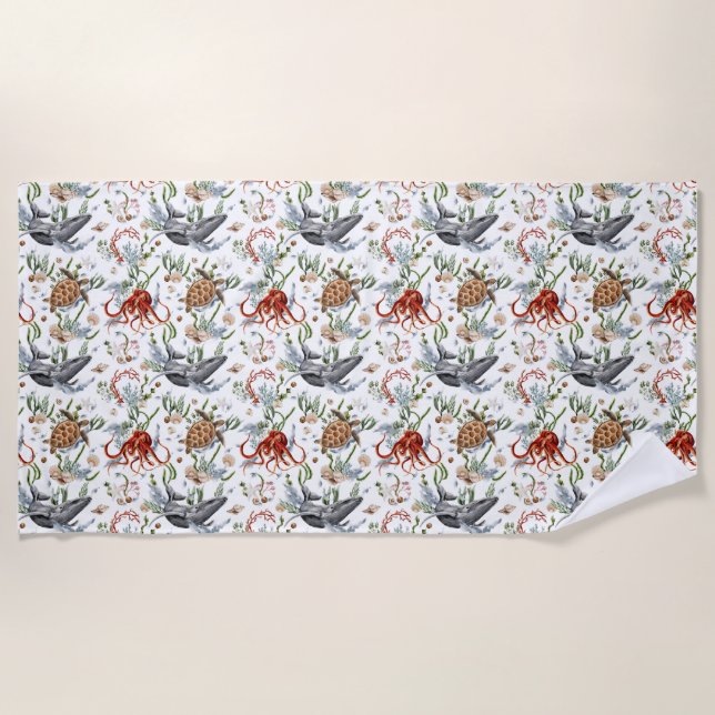 Toalha De Praia Vivendo a Vida em Flor (Frente)