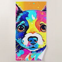 Vivid Puppy Vibes Art Design
