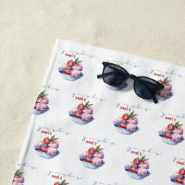 Toalha De Praia você me faz derreter sorvete