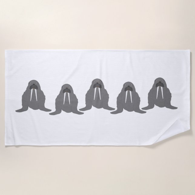 Toalha De Praia Walrus Beach Towel (Frente)