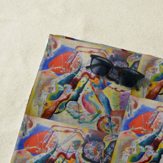 Toalha De Praia Wassily Kandinsky Mancha Vermelha Arte Abstrata Cl