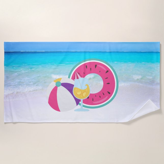 Toalha De Praia Water Melon Beach Towel (Frente)