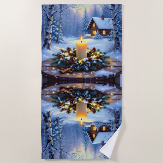 Toalha De Praia „Weihnachtliche Harmonie“ (Frente)