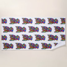 Westie Love Beach Towel