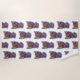 Toalha De Praia Westie Love Beach Towel