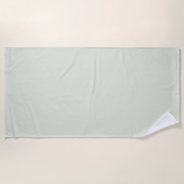 Toalha De Praia Whisper Green Solid Color (Frente)