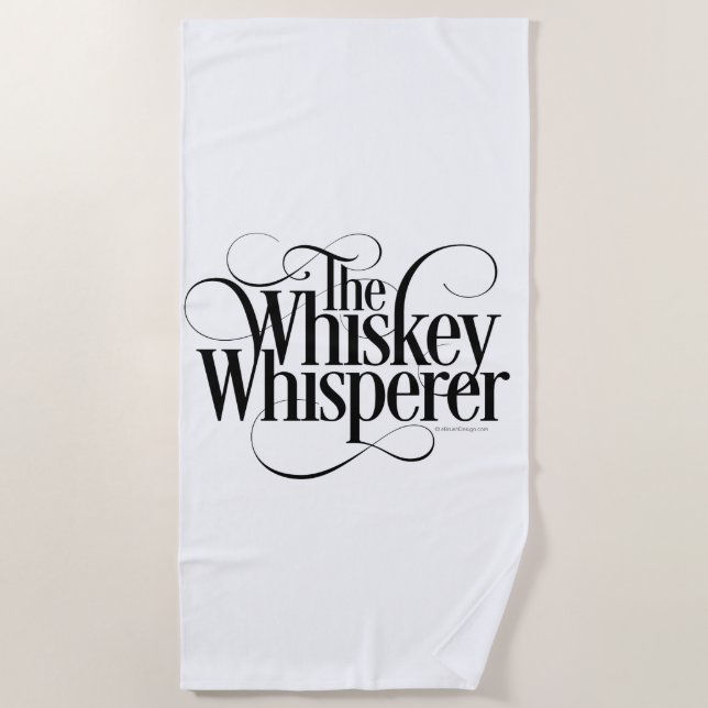 Toalha De Praia Whisperer Whiskey (Frente)