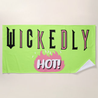 Toalha De Praia Wickedly Hot (Lime Green) Beach Towel