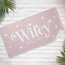 Wifey no último ano ou nome retro fonte cor-de-ros