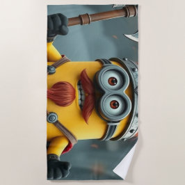 Toalha De Praia „Wikinger-Minion auf Eroberungskurs“