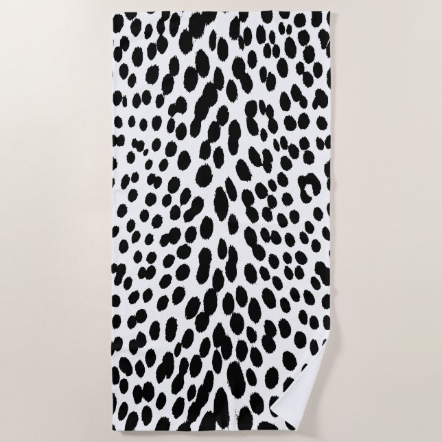Toalha De Praia Wild Leopard Energy – Bold Animal Print Fashion (Frente)