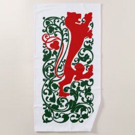 Toalha De Praia Will Bradley Heraldic Lion