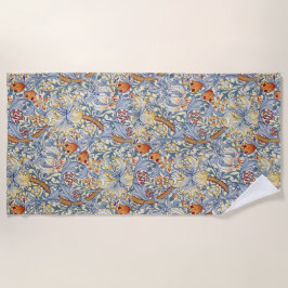 Toalha De Praia William Morris Gold Lily Victorian Wallpaper