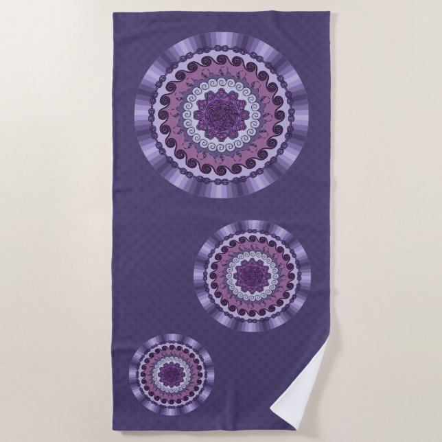 Toalha De Praia Wind Mandala Beach Towel (Frente)
