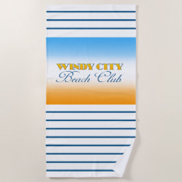 Toalha De Praia Windy City Beach Club Beach Towel