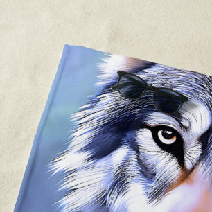 Toalha De Praia Wolf Oil Pinta A Essência Da Beleza,