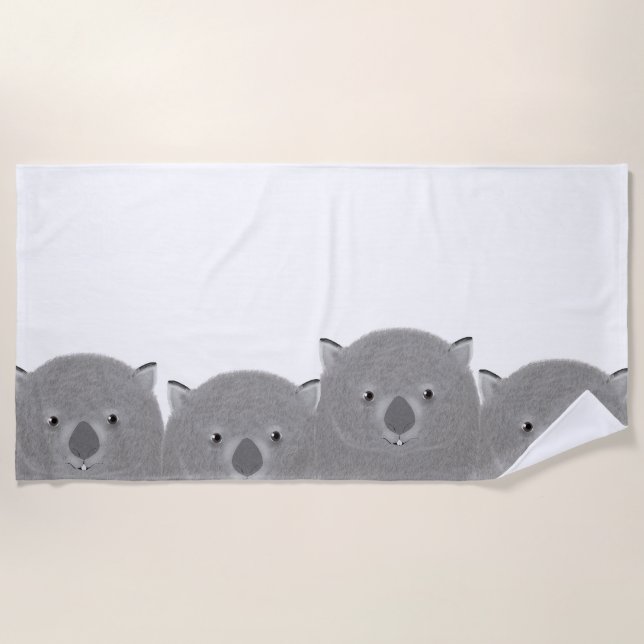 Toalha De Praia Wombat Beach Towel (Frente)