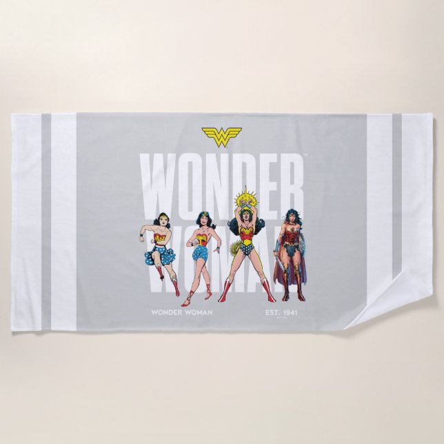 Toalha De Praia Wonder Woman Legends Forever Graphic (Frente)