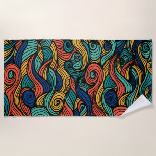 Toalha De Praia Wool Topped paisley