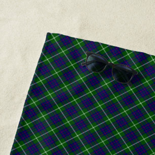 Toalha De Praia Xadrez azul-tartan tartan MacIntyre