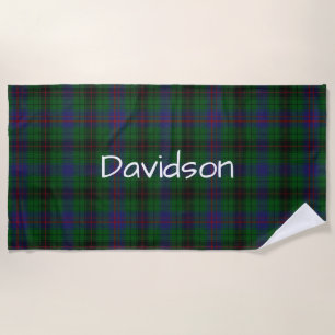Toalha de Praia Xadrez Davidson Tartan