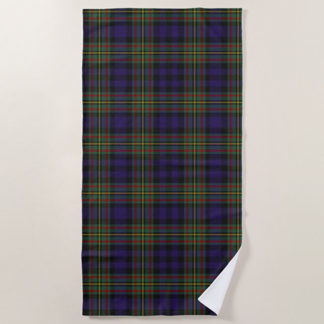 Toalha De Praia Xadrez MacLellan Tartan Beach Towel (Frente)