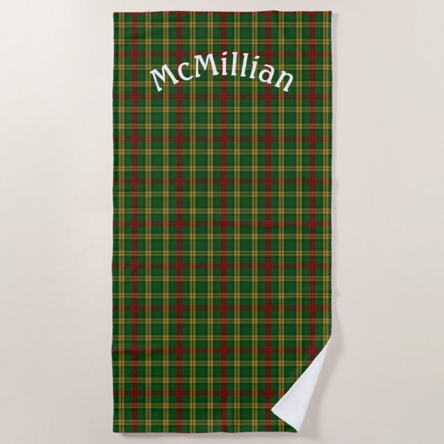 Toalha De Praia Xadrez MacMillian Tartan Beach Towel (Frente)