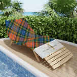 Toalha De Praia Xadrez russa Monograma Murray Tartan Personalizado<br><div class="desc">Torre de praia personalizada do Clã Russo Murray Tartan da Xadrez Monograma. Combine esta toalha de golfe com o nosso cobrir correspondente para formar o último pacote de arranque de acessório de golfe. Entre em contato com o designer a qualquer momento se você quiser que este design seja modificado ou...</div>
