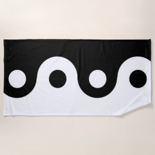 Toalha De Praia Yin yang 