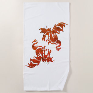 Toalha De Praia Yin Yang Dragon