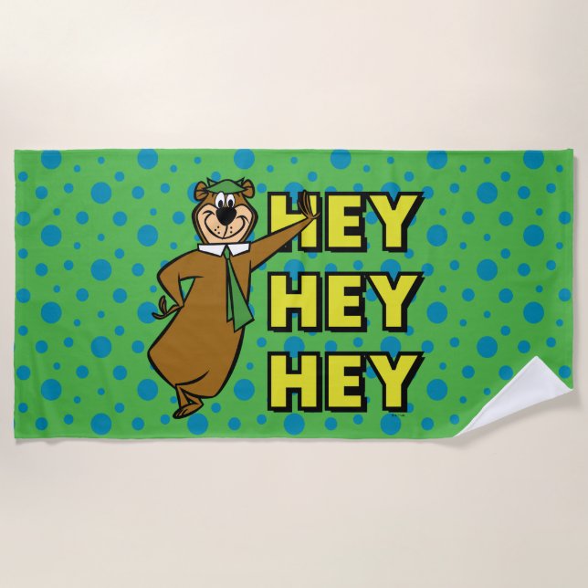 Toalha De Praia Yogi Bear Ei Ei (Frente)