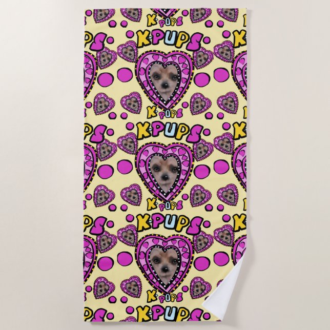 TOALHA DE PRAIA YORKIES (Frente)