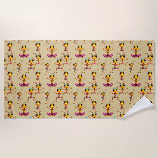 Toalha De Praia Zen Ants 2 Beach Towel (Frente)