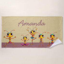 Toalha De Praia Zen Ants Beach Towel