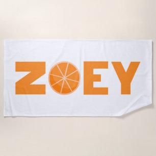 Toalha De Praia Zoey Orange Slice